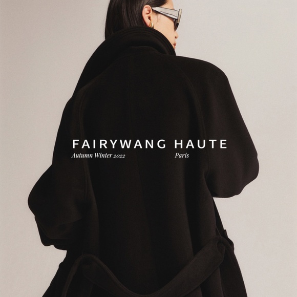 Gorgeous Wool Cashmere Black Coat - BRAND NEW - size S/M - Picture 14 of 16